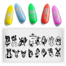 Диск для стемпінгу Designer металевий (12x6 см) №014