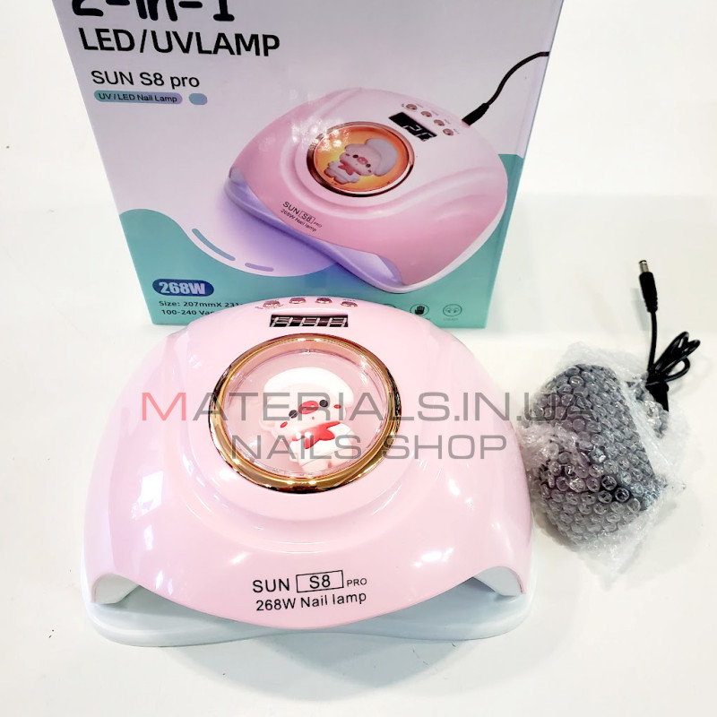 UV/LED SUN S8 Pro, 268 Вт. Свинка - Рожевий