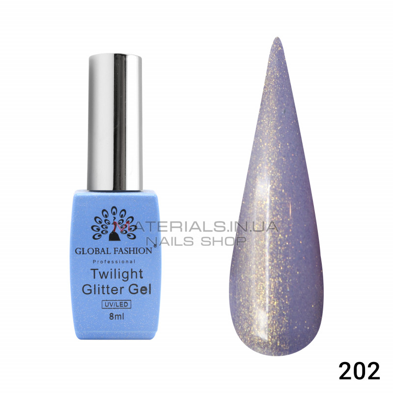 Гель лак Twilight Glitter 8 мл, 202 Гель лак Twilight Glitter 8 мл, 202
