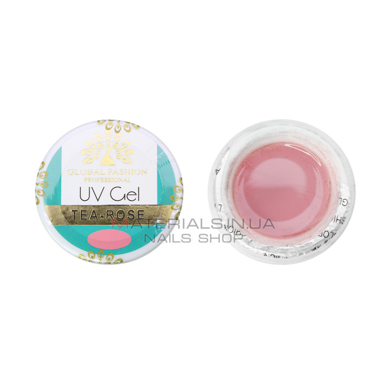 Гель для наращивания ногтей камуфляж, Global Fashion Tea Rose 15 г. Гель для наращивания ногтей камуфляж, Global Fashion Tea Rose 15 г.