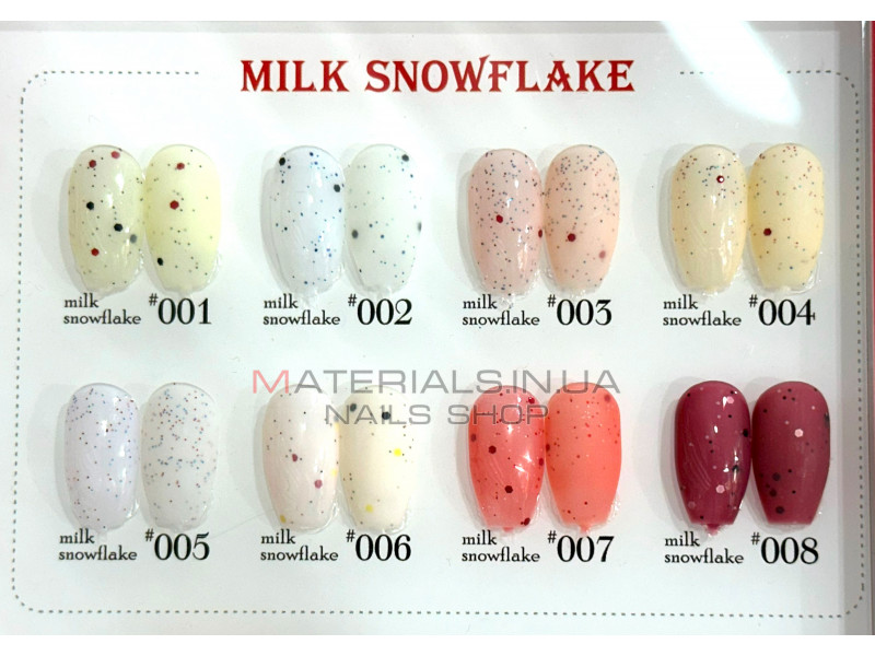 Гель-лак Milk Snowflake Habibi, 12мл