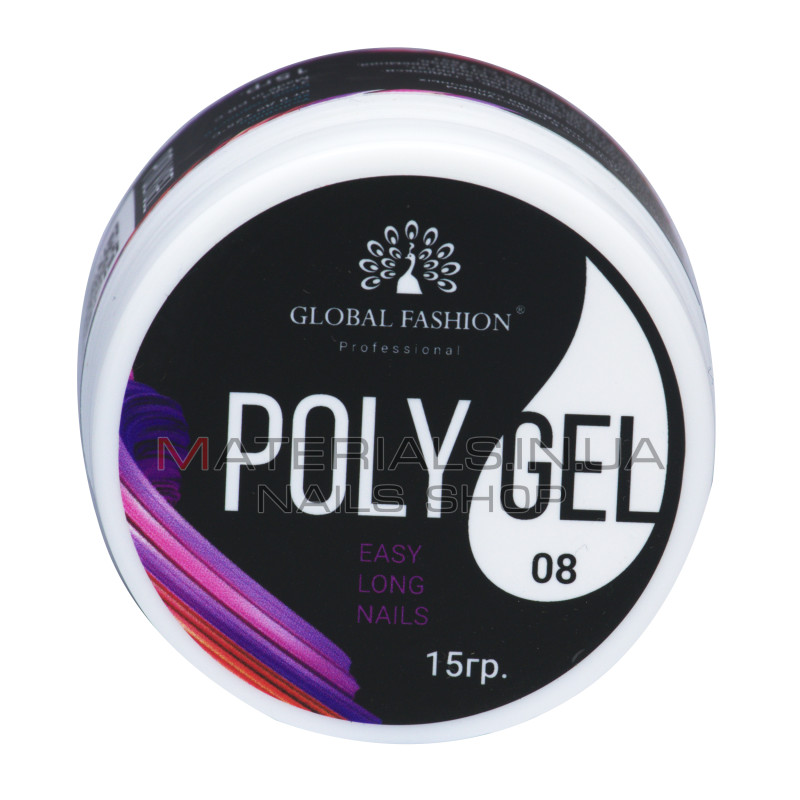 Полі UV гель (Полігель) Global Fashion 15 г 08