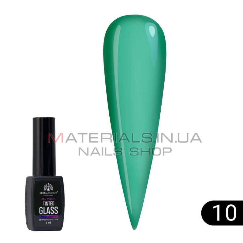 Витражный гель-лак Global Fashion Tinted Glass №10, 8 мл