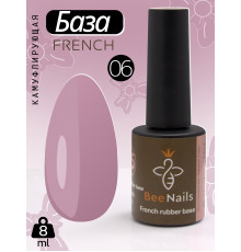 База для нігтів French rubber base Bee Nails №06