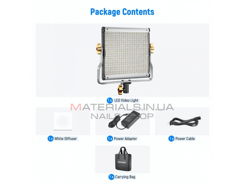 Лампа видеосвет LED NEERWER NL480 28W Bi-color 480pcs Led color 3200-5600K CRI 96+