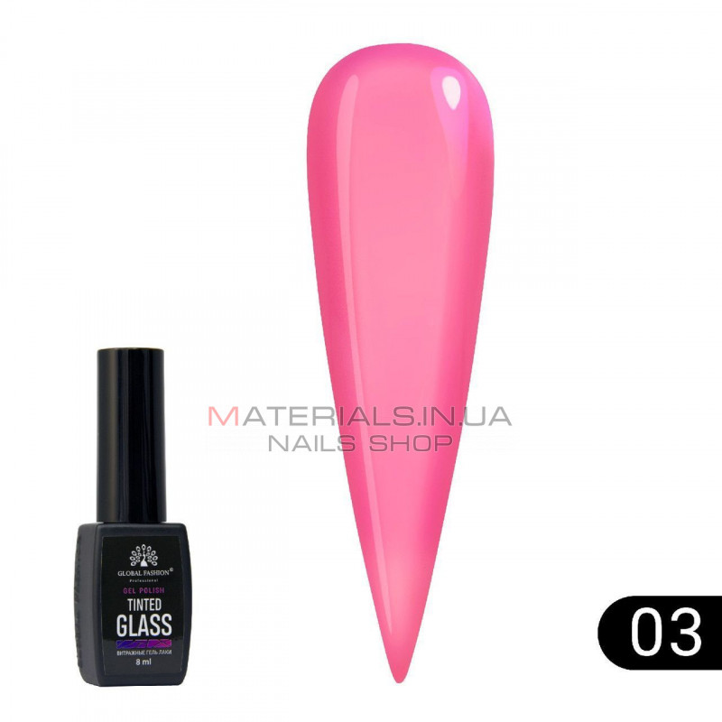 Витражный гель-лак Global Fashion Tinted Glass №3, 8 мл Витражный гель-лак Global Fashion Tinted Glass №3, 8 мл