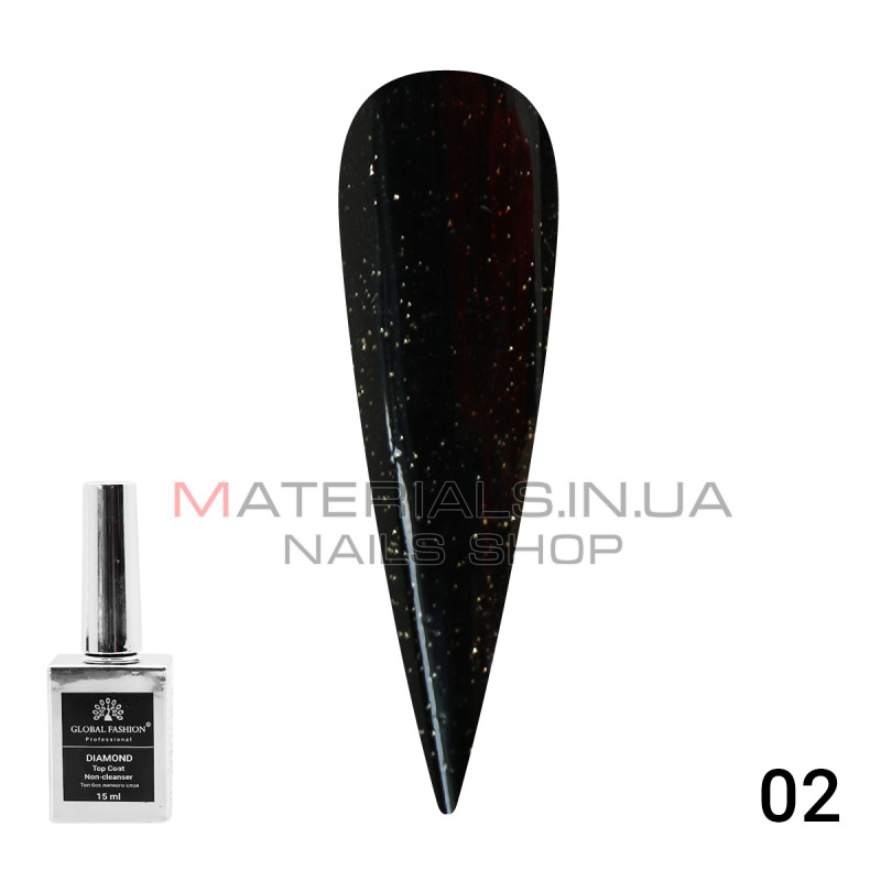 Топ с глиттером  Galaxy Top Coat 02, 15 мл