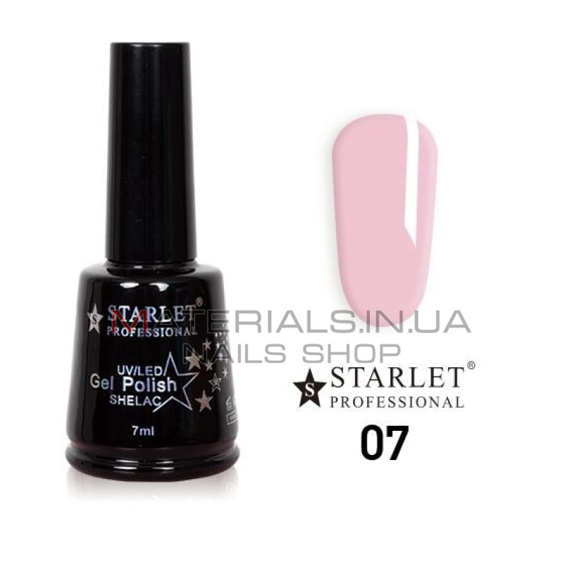 Гель-лак Starlet Professional №07, "Нежная роза"