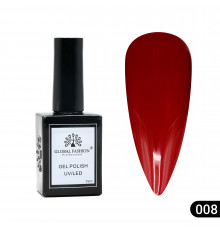 Гель лак Global Fashion, Gel polish 15 ml, 08