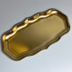 Лоток для инструментов металлический, 218х110х10 мм, фигурный, цвет золото