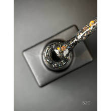 Гель лак Magic glitter 520 Дизайнер (9мл.) - с хлопьями разных размеров и блестками хамелеон