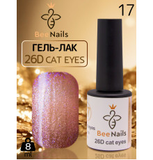 Гель-лак котяче око 26D cat eyes Bee Nails, №17