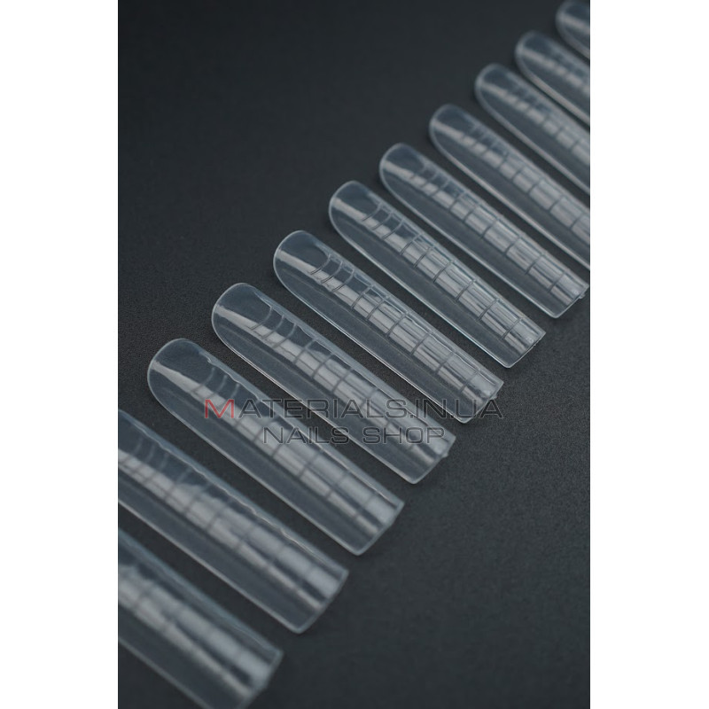 Верхні форми Дизайнер F8 Natural long - Polygel Nail Forms