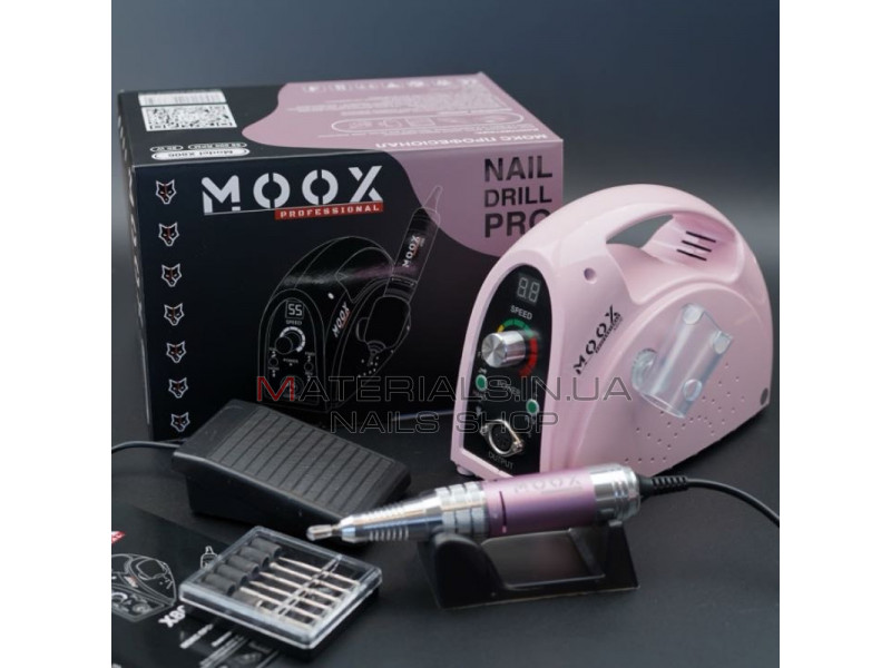 Фрезер Мокс X806 (Pink) на 55 000 об./мин. и 80W. для маникюра и педикюра