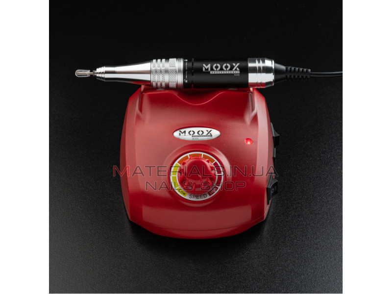 Фрезер Мокс X105 (Червоний) на 45 000 об/хв. та 65W. для манікюру та педикюру