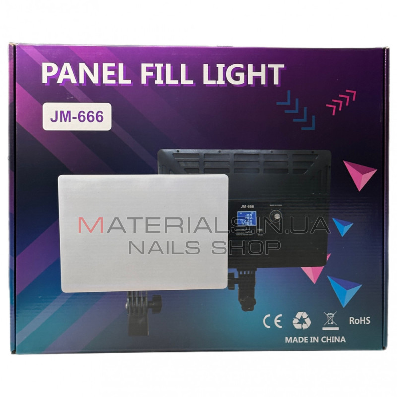 LED-відеосвітло JM666, 36 × 25 см, 416 світлодіодів, 3200 K-5500 K