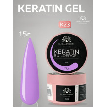Keratin builder gel, K23, Global Fashion, 15 г