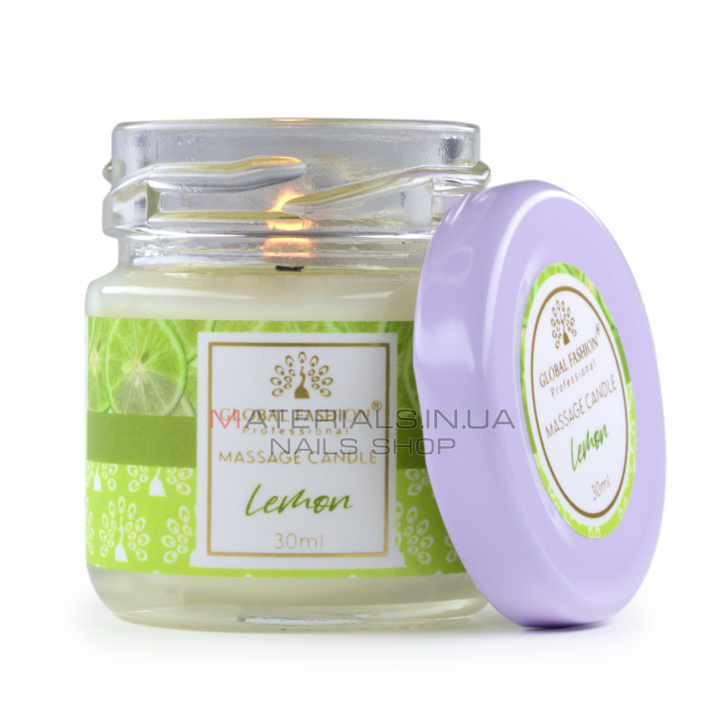Массажная свеча Global Fashion, 30 ml, Lemon Массажная свеча Global Fashion, 30 ml, Lemon