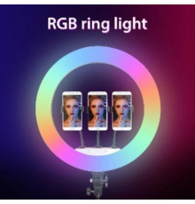 Лампа Кольцевая LED RL-21 RGB Original 54 cm  65w | 416 Lights | Remote I 3m cable with plug  I 3 holder I carry bag