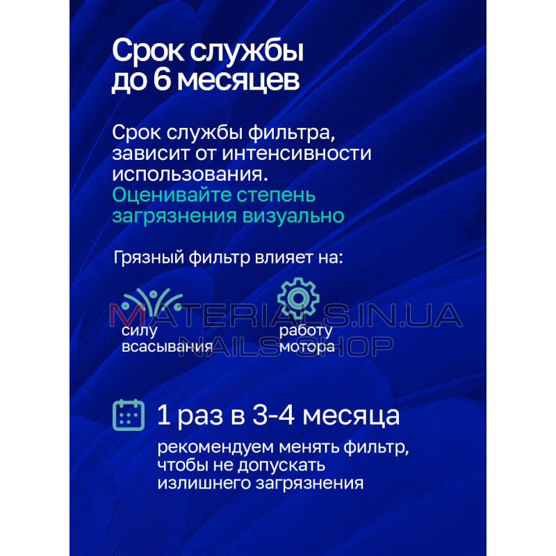Змінний hepa фільтр для витяжки 17*19.5 см