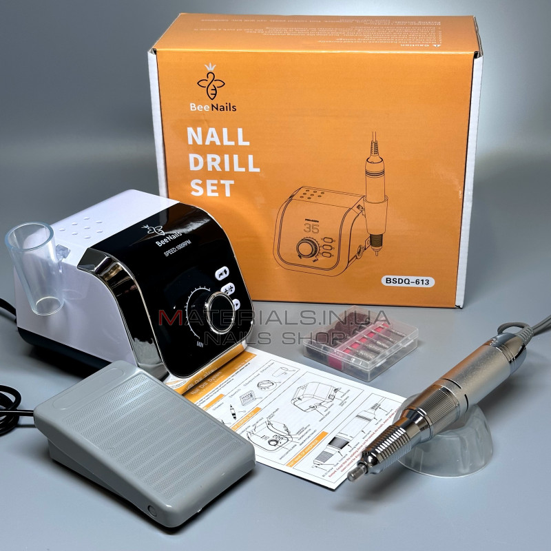 Фрезер для манікюру та педикюру Bee Nails, BSDQ-613, ZS-613 (45000 об., 65Вт) Фрезер для манікюру та педикюру Bee Nails, BSDQ-613, ZS-613 (45000 об., 65Вт)