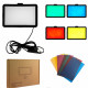 Лампа видеосвет LED 16 cm 6" 9 color filters 120 Lights USB 12W 2V