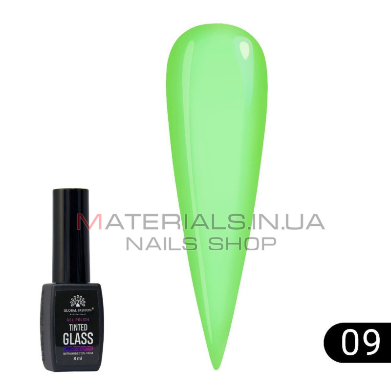 Витражный гель-лак Global Fashion Tinted Glass №9, 8 мл