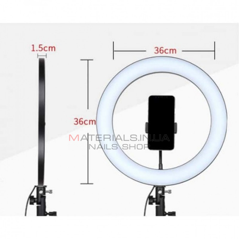 Лампа Кольцевая LED RL-14 RGB Original 36cm 36w | 192 Lights | Remote I 3m cable with plug I 3 holder I carry bag Лампа Кольцевая LED RL-14 RGB Original 36cm 36w | 192 Lights | Remote I 3m cable with plug I 3 holder I carry bag