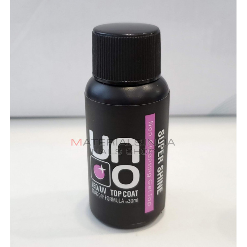 UNO Top SUPER SHINE (верхнее покрытие без липкого слоя), 30 мл UNO Top SUPER SHINE (верхнее покрытие без липкого слоя), 30 мл