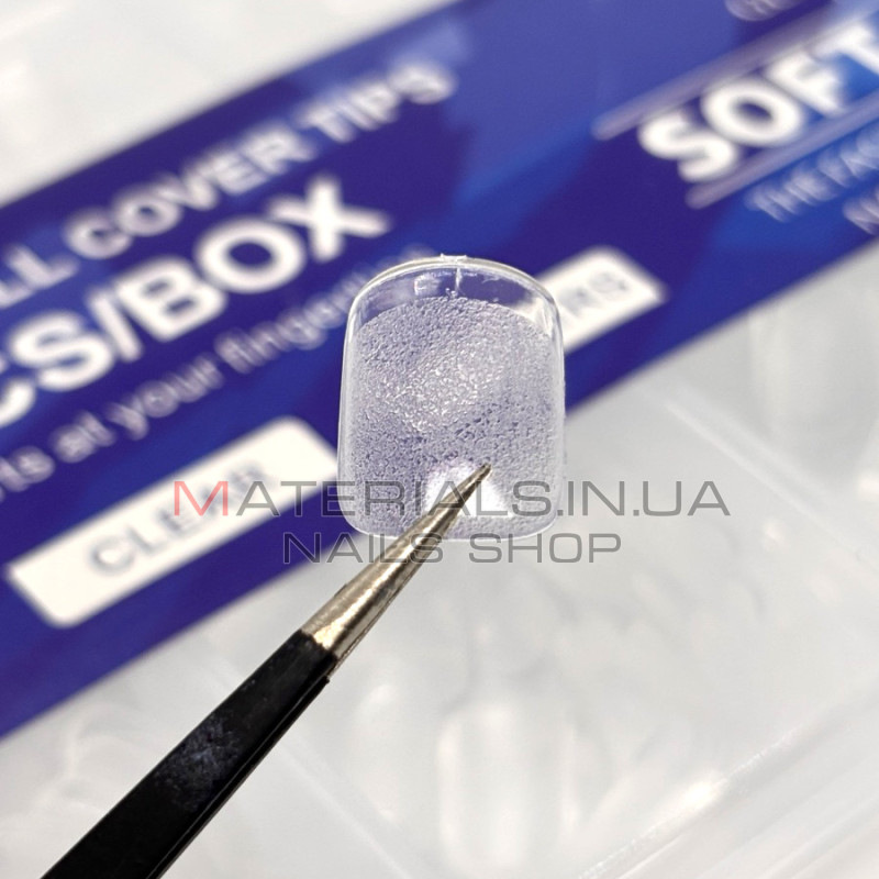 Типи гелеві Soft Gel Tips, 600 шт., Квадрат короткі