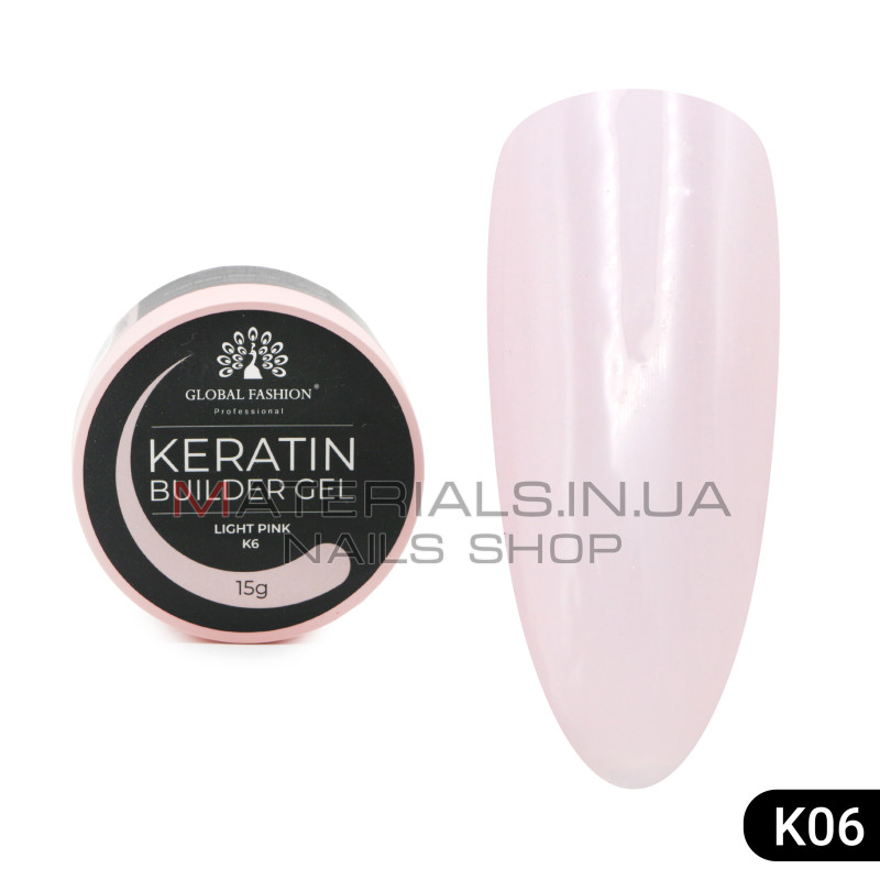 KERATIN BUILDER GEL, Global Fashion, 15 g, K6