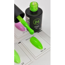 Гель-лак неоновый для ногтей Bee Nails neon gel polish, №24