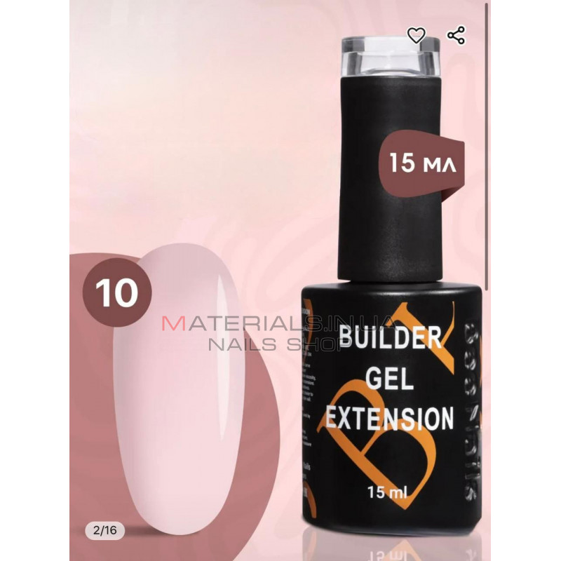 Гель для наращивания Builder Gel Extension Bee Nails 15 мл, 10