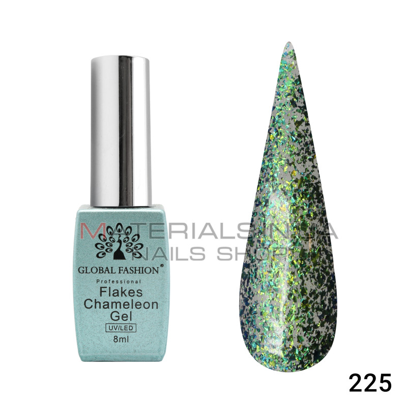 Гель лак Flakes Chameleon 8 мл, 225