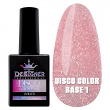 Светоотражающее базовое покрытие №1 (Королевский розовый), 9 мл. - Disco Color Base Дизайнер