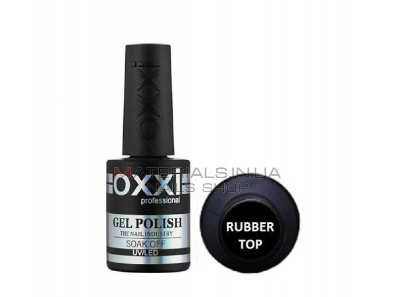 Топ для гель-лака OXXI Rubber Top Coat, 10 мл