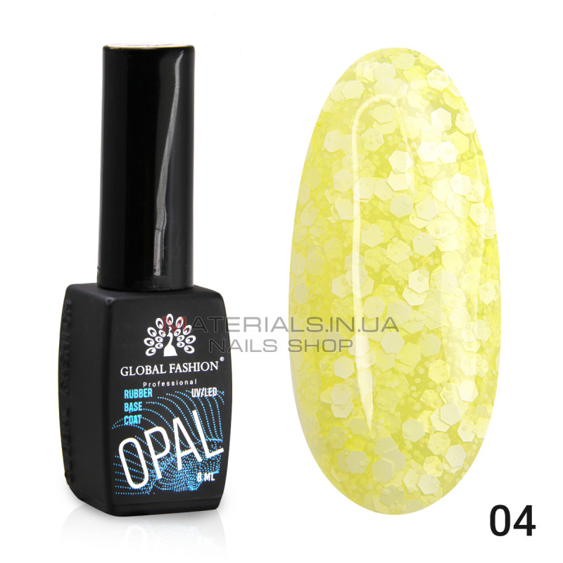 Каучукова база Snow flakes Global Fashion 8 мл, 04