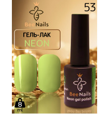 Гель-лак неоновий для нігтів Bee Nails neon gel polish, №53