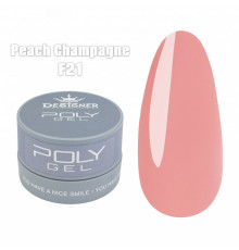 Полигель (30 мл., в банке) Дизайнер F21 Peach Champagne