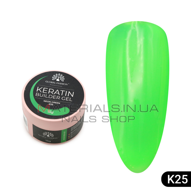 KERATIN BUILDER GEL, Global Fashion, 15 g, K25