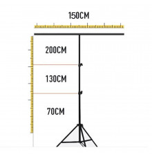 Подставка для фотофона 2 м + перекладина 1,5 м + 2 зажима + сумка (без экрана задней группы)