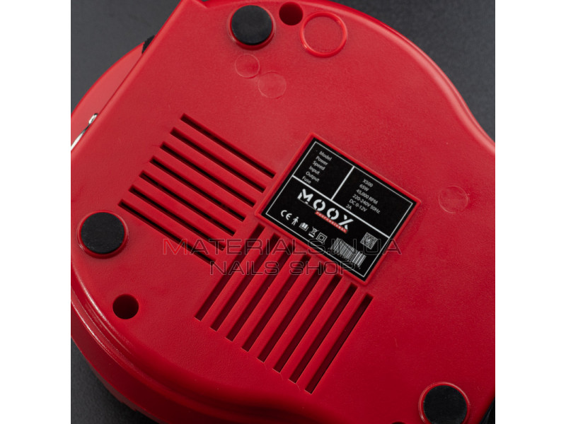 Фрезер Мокс X500 (Червоний) на 45 000 об/хв. та 65W. для манікюру та педикюру