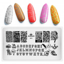 Диск для стемпінгу Designer металевий (12x6 см) №011