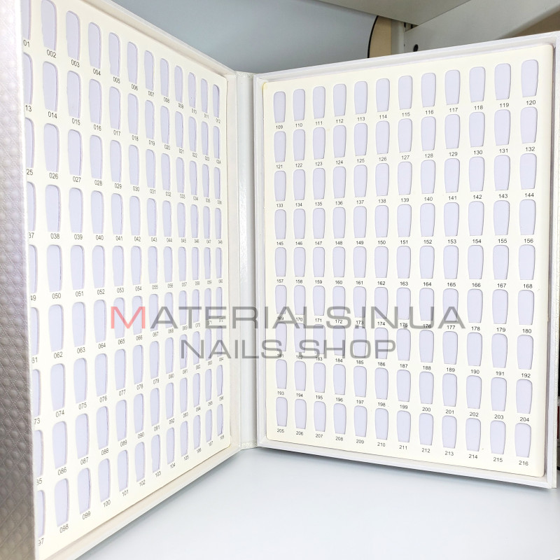 Палітра для гель-лаку на 216 кольорів nail gel color card