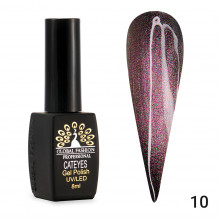 Гель лак кошачий глаз 24D Galactic Global Fashion 8 мл, 10