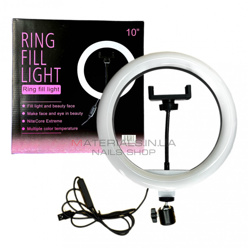 §Лампа Кольцевая LED 26 cm 10" | 96 Lights | USB 5V QX-260 §Лампа Кольцевая LED 26 cm 10" | 96 Lights | USB 5V QX-260