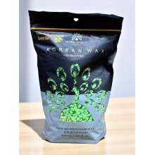 Гарячий пленочний віск Global Fashion Korean Wax, Зелений чай, 1 кг