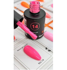 Гель-лак неоновый для ногтей Bee Nails neon gel polish, №14