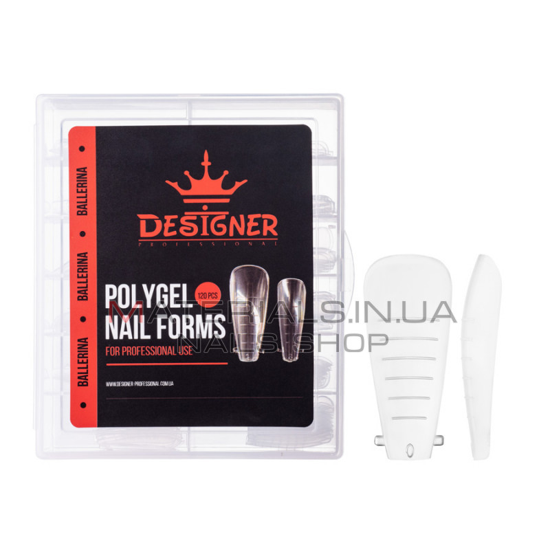 Polygel Nail Forms (Ballerina) - Верхні форми Дизайнер
