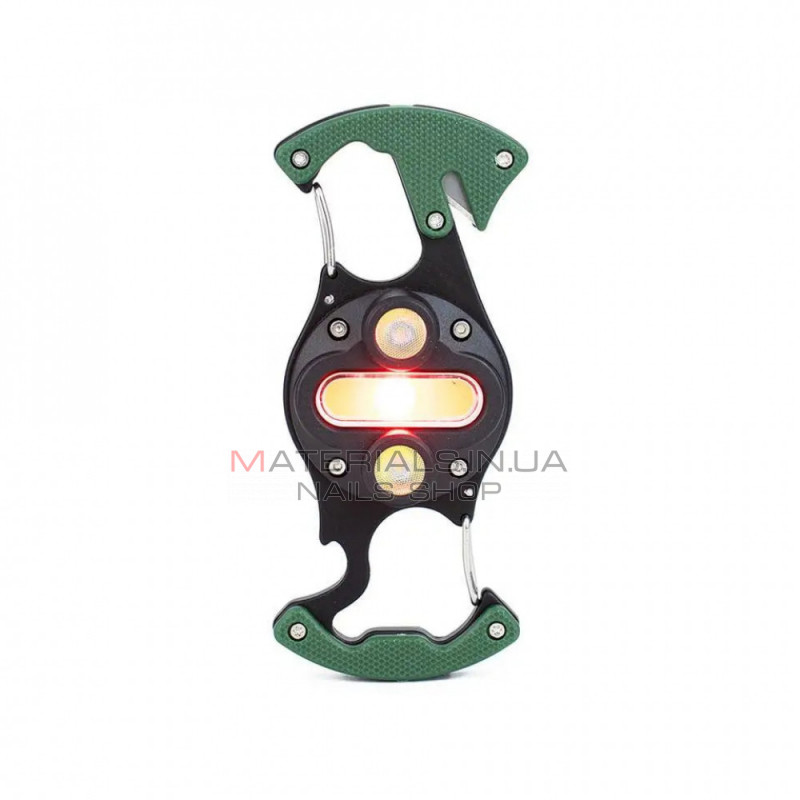 Аккумуляторный LED фонарик W5146 с Type-C (7 режимов, карабин, нож, магнит)